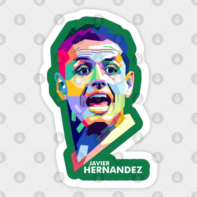 Javier Hernandez Sticker by erikhermawann22